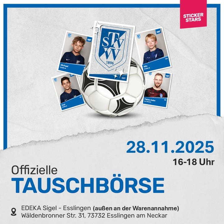 2. Tauschbörse TSVW Sticker Stars bei EDEKA Sigel